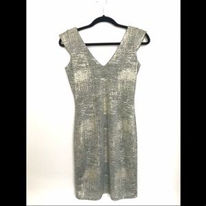 Metallic Bodycon Dress